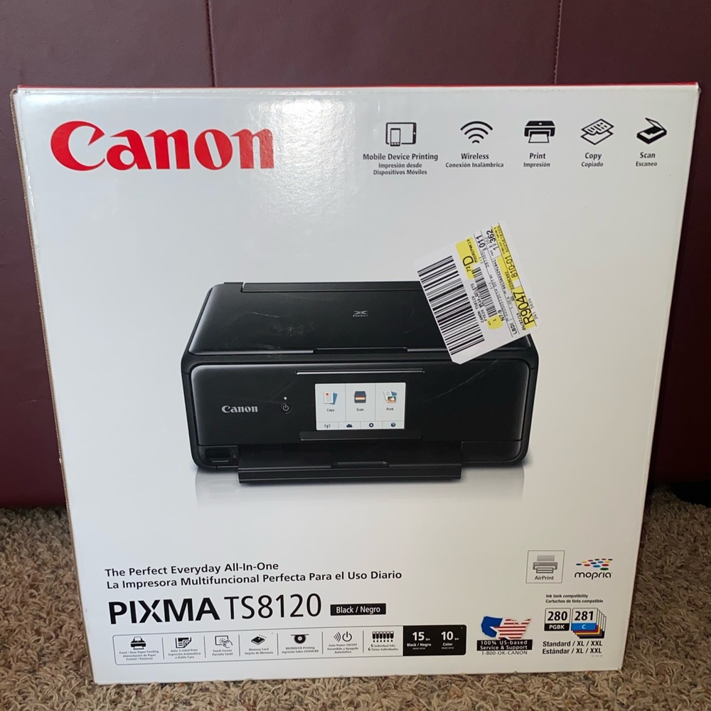 Canon PIXMA TS8120 Wireless All-In-1 Printer Black